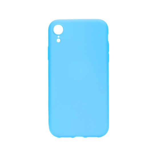 Silicone Case with Camera Shield for Apple iPhone XR Blue